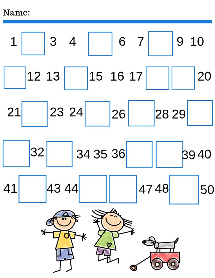Math Worksheets For Grade 1 Missing Numbers