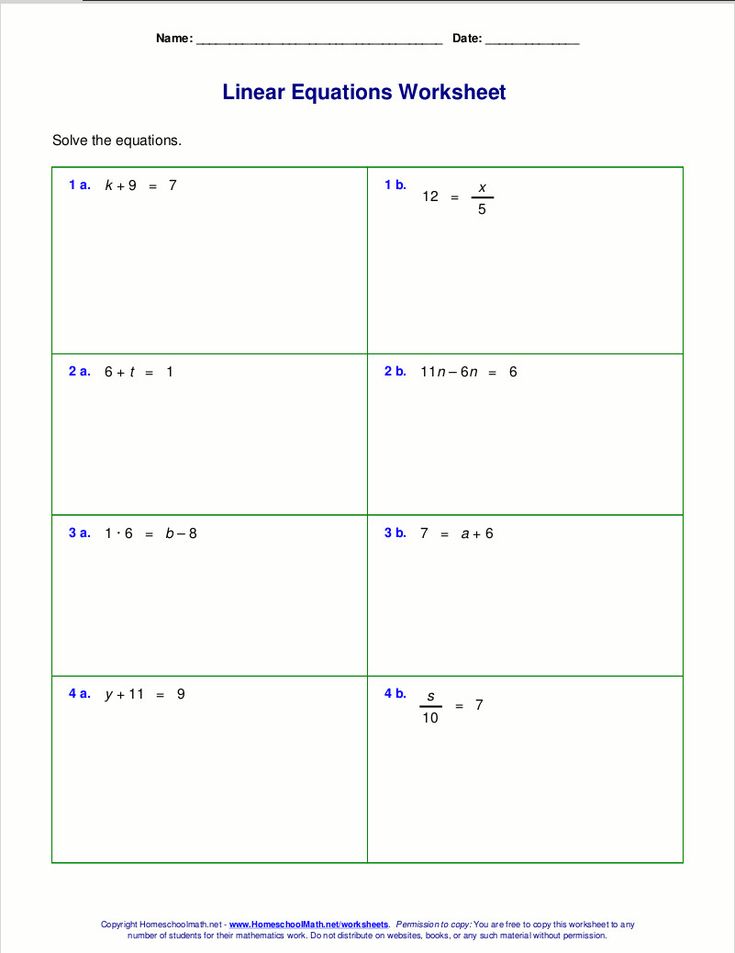 2 Step Equations Worksheet Pre algebra worksheets, Multi step
