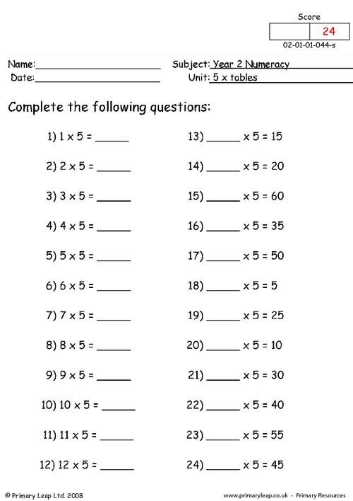 Free Printable Year 10 Maths Worksheets Uk Learning How to Read