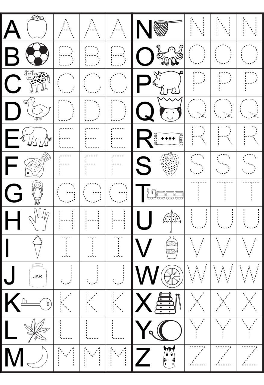 Kindergarten Worksheets Free Printables Alphabets