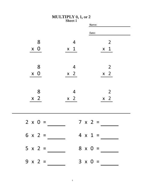 Math Worksheets Grade 4 Multiplication