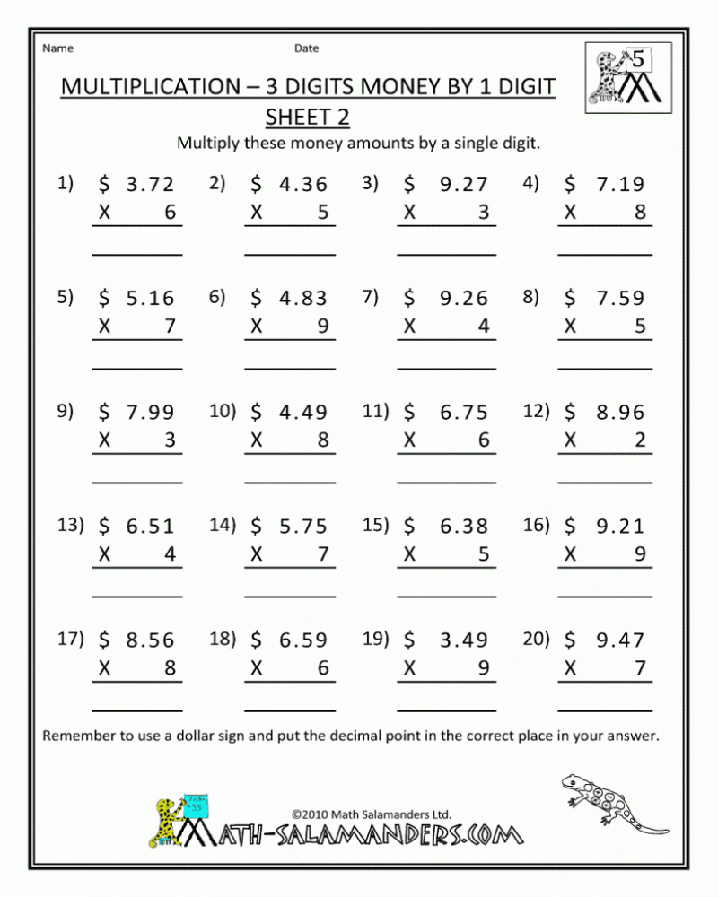 7Th Grade Math Worksheets Algebra Hamle.rsd7 Math Worksheets Printable