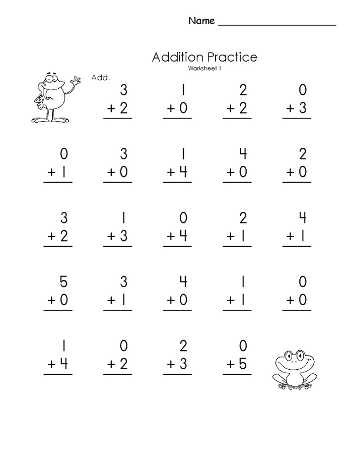Free Worksheets Kindergarten Math