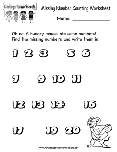 13 Best Images of Counting Worksheets 120 Practice Writing Numbers 1