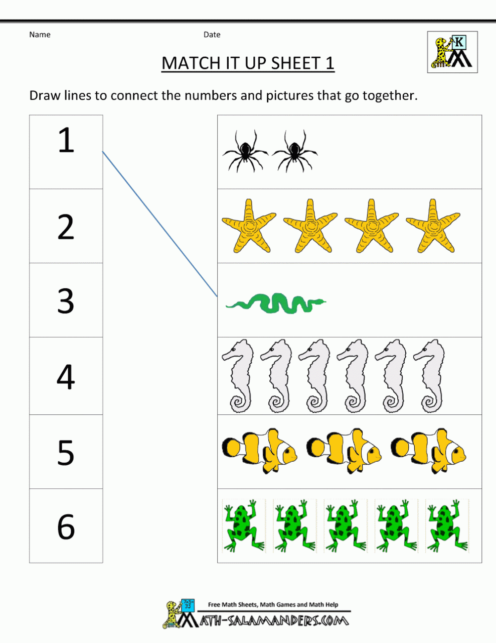Free Printable Kindergarten Grade Math Worksheets