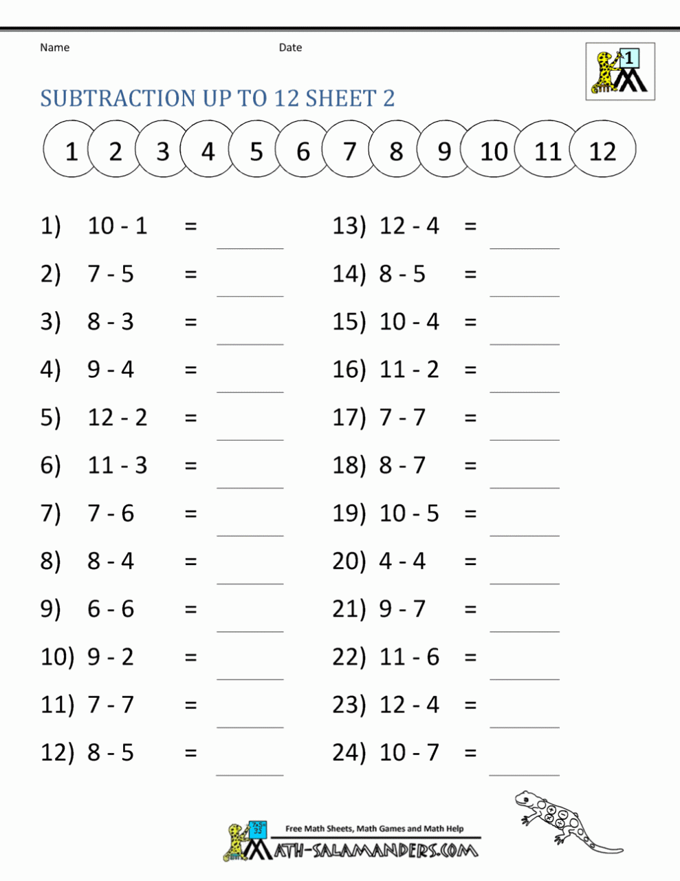 Effortless printable first grade math worksheets Tara Blog