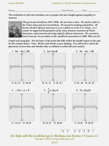 Graphing Systems Of Equations Standard Form Worksheet —