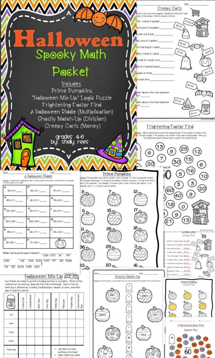 Halloween Math Worksheets 5Th Grade