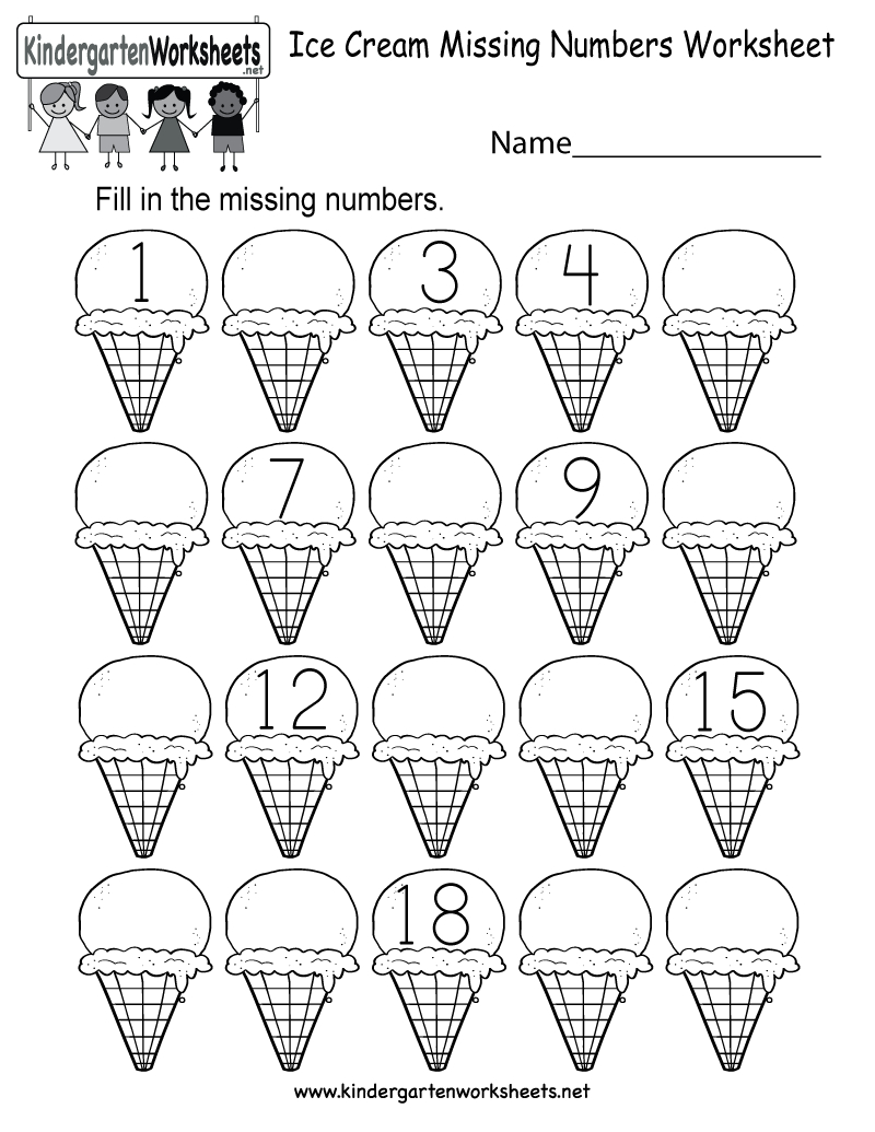 Kindergarten Writing Numbers 1-20 Worksheets