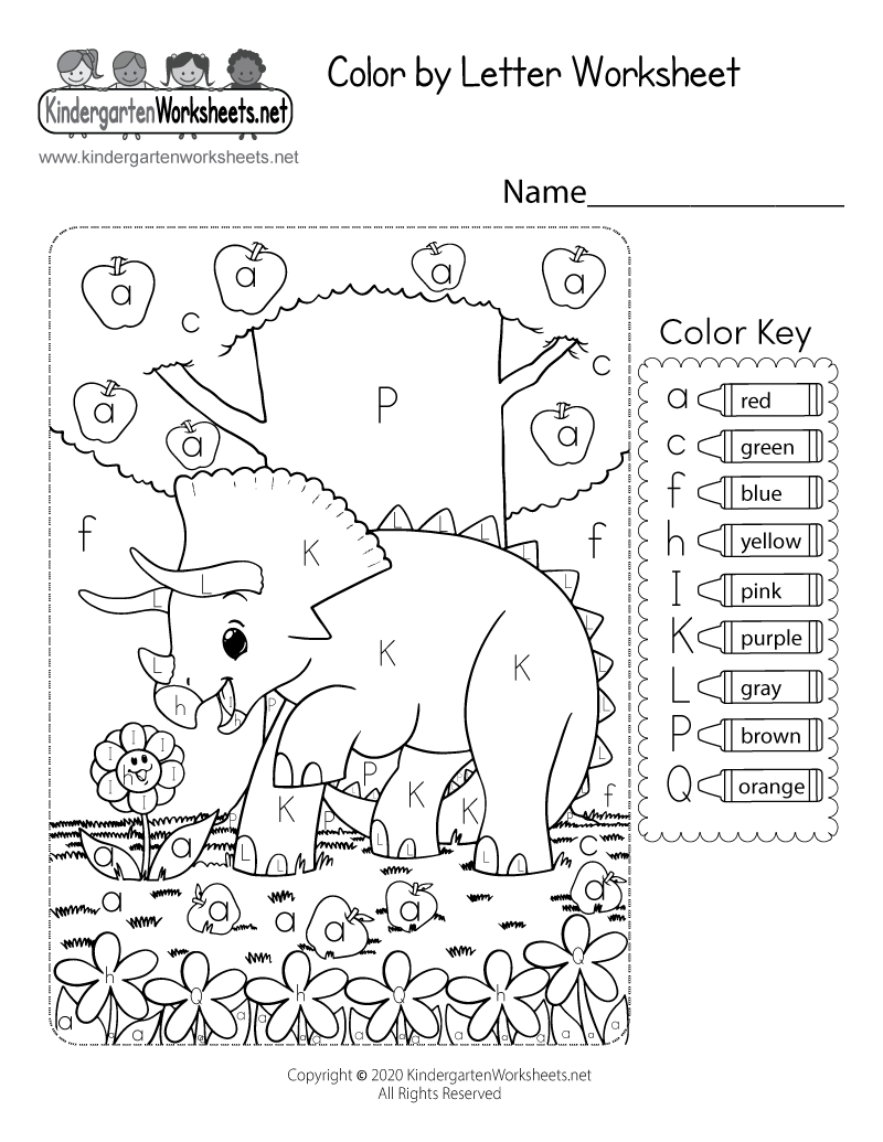 Coloring Sheets For Kindergarten Pdf