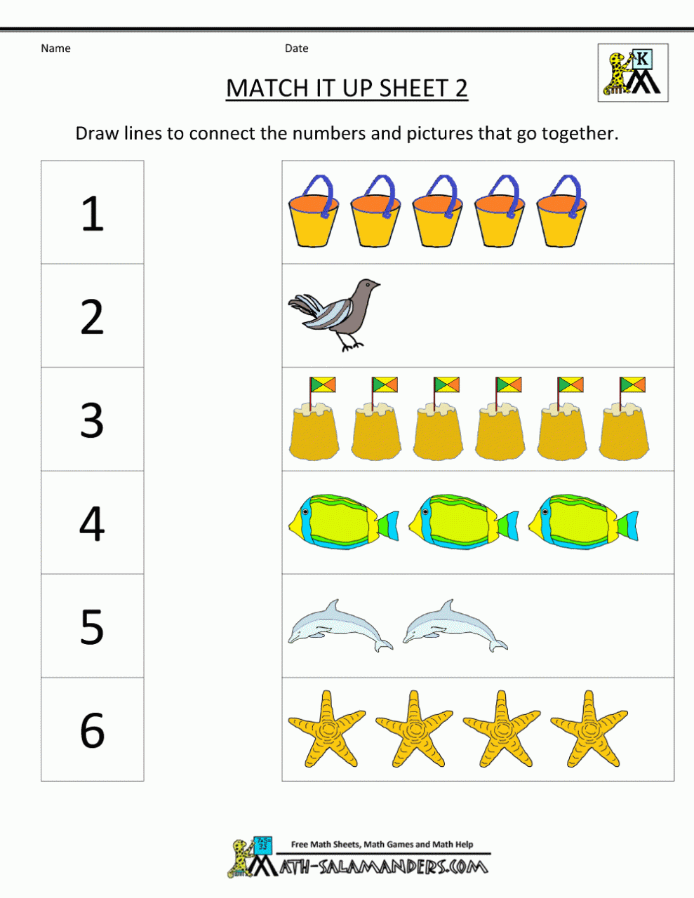 Maths Worksheet For Kindergarten