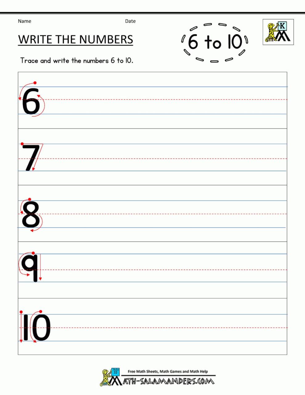 Free Printable Worksheets For Kindergarten Writing