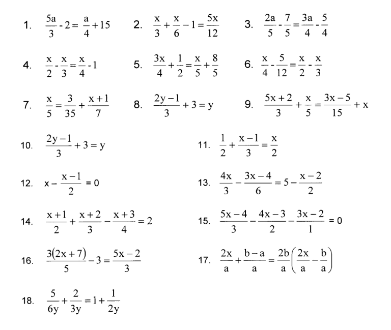 Solving Equations With Variables On Both Sides Worksheet Answers Pdf