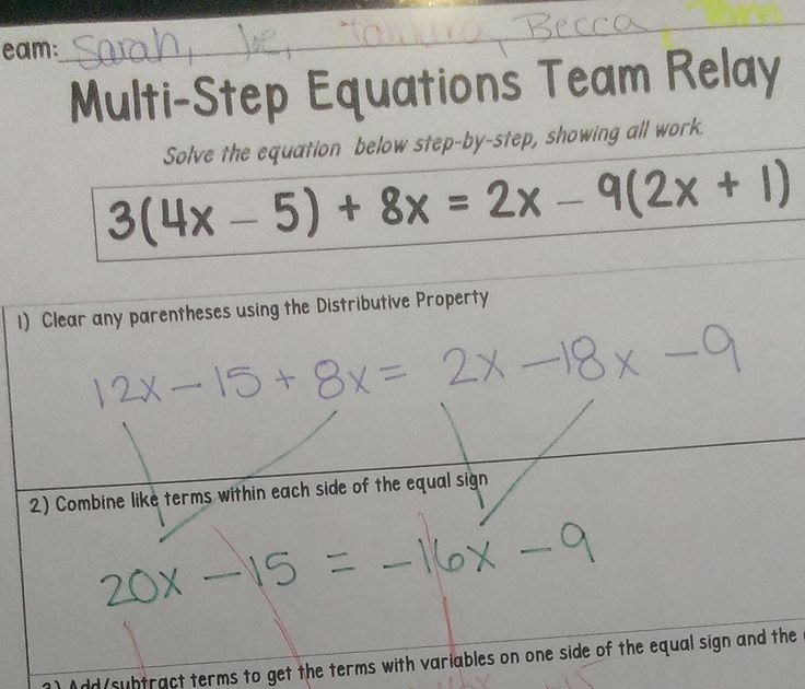 Worksheet Works Solving Multi Step Equations Answers Better Living