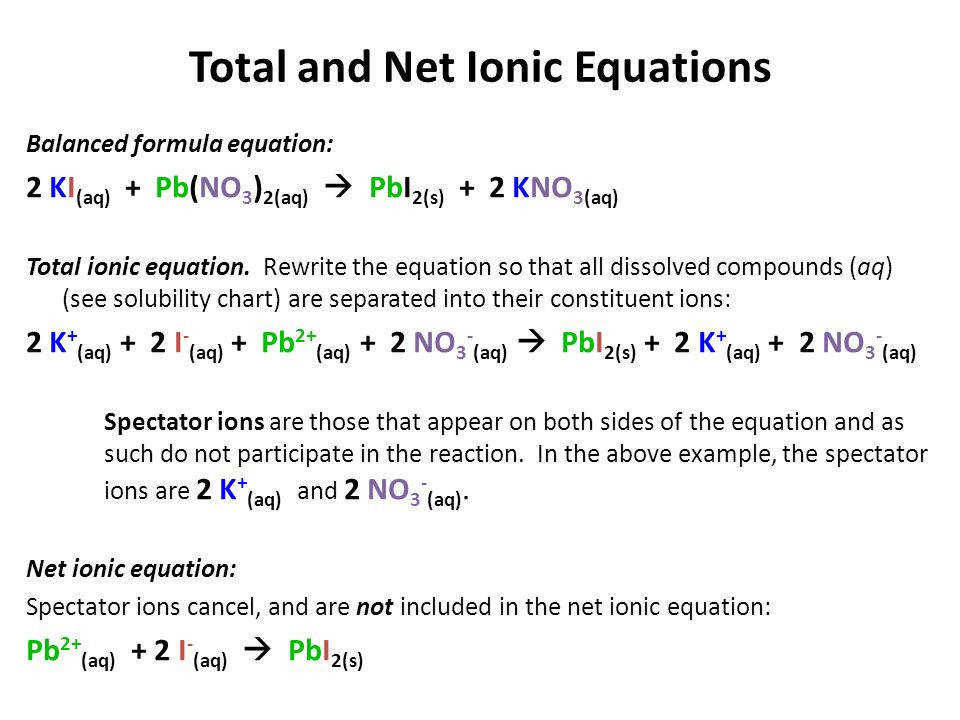 Net Ionic Equations Worksheet