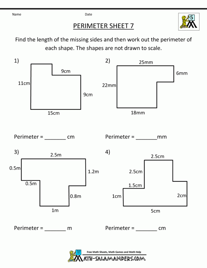 What Do You Know About Area And Perimeter? Worksheets 99Worksheets