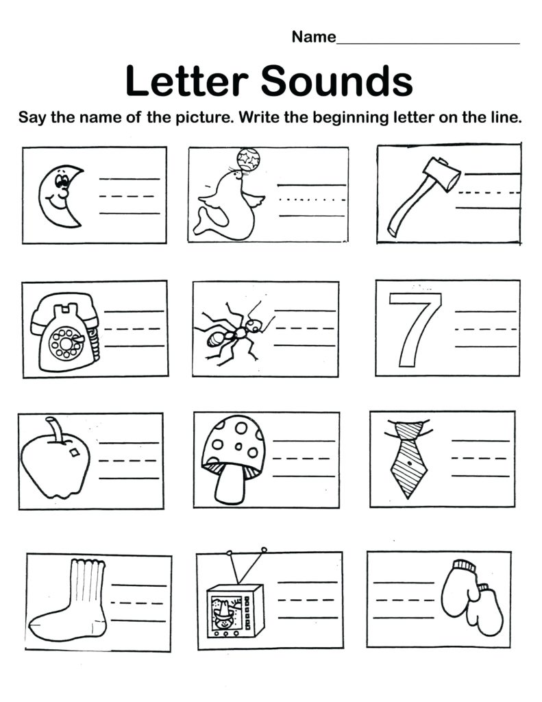 Phonics Worksheet For Kindergarten Pdf Letter Worksheets