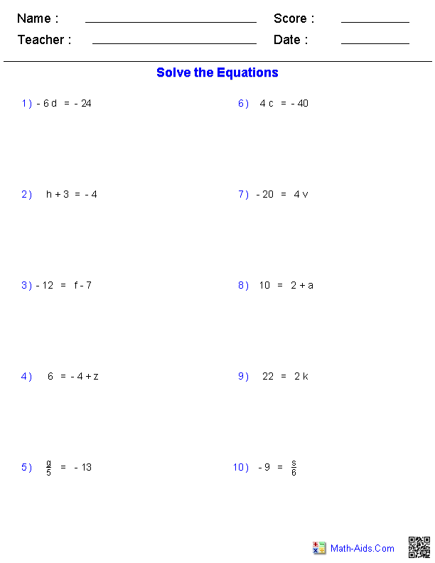 Two Step Equations With Fractions Worksheet Kuta two step equations