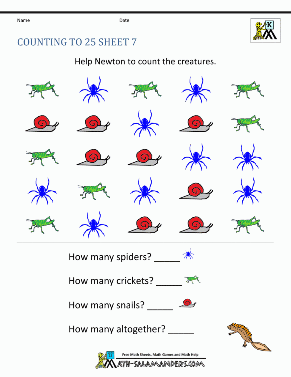 Game Worksheets For Kindergarten