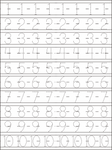 8 Best Images of Number Tracing Printable Worksheets Free Number