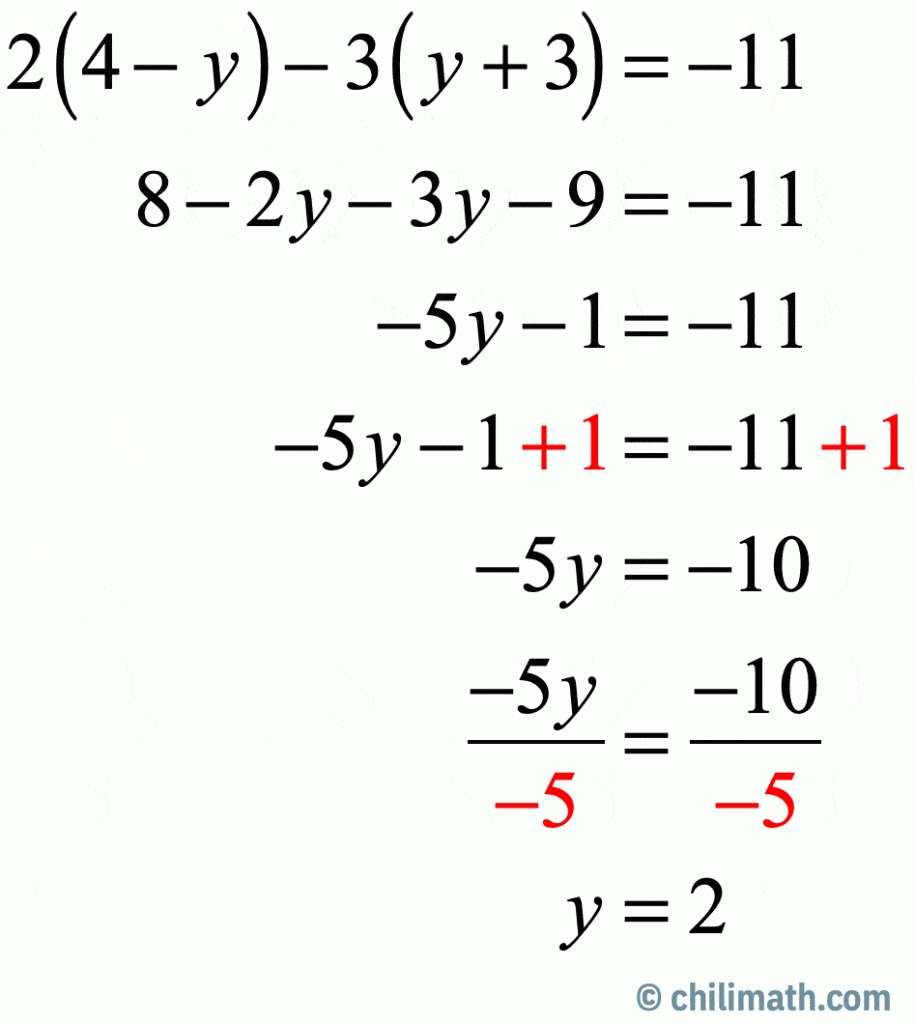 Multi Step Equations Worksheet Answers Multistep Equations And