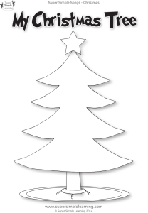 Santa, Where Are You? Worksheet My Christmas Tree Super Simple