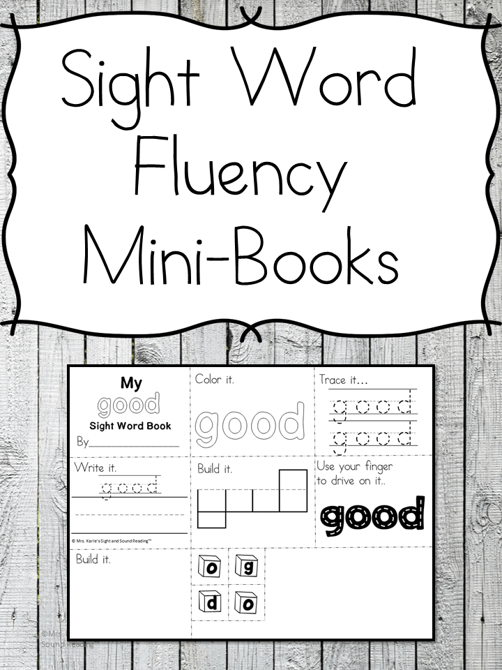 Sight Word Fluency Worksheets Kindergarten