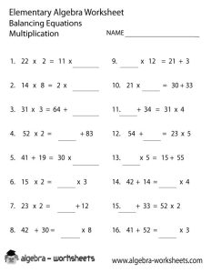 9 Best Images of Solving One Variable Equations Worksheets Systems of