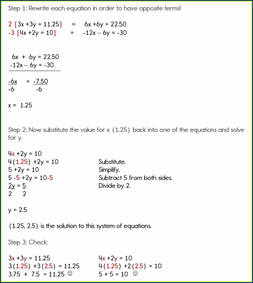Simple Systems Of Equations Word Problems Worksheet Worksheet Resume