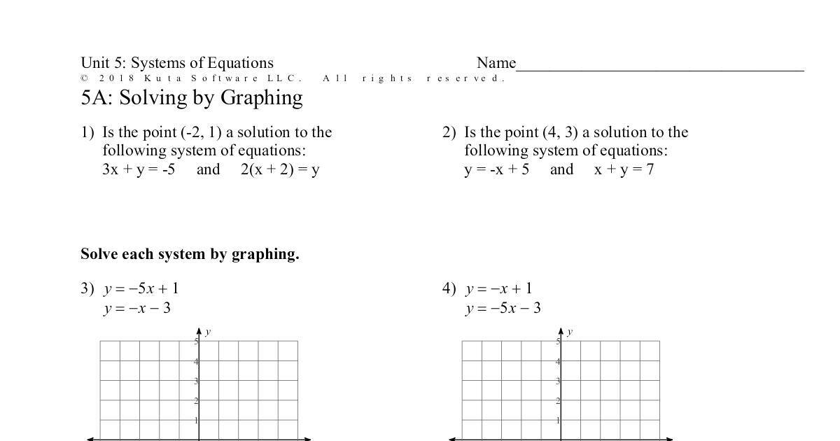 Solving by Graphing Worksheet.pdf DocHub