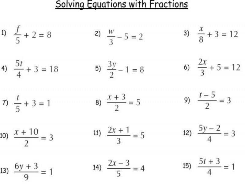 Solving Multi Step Equations Worksheet Answers