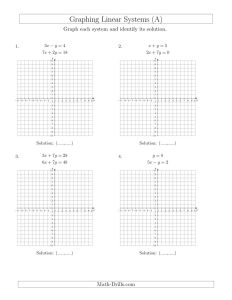 11 Best Images of Solving Systems Of Equations By Graphing Worksheets