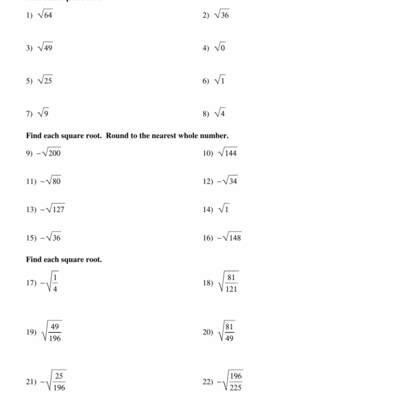 Kuta Software Infinite Pre Algebra Worksheet Answers Algebra