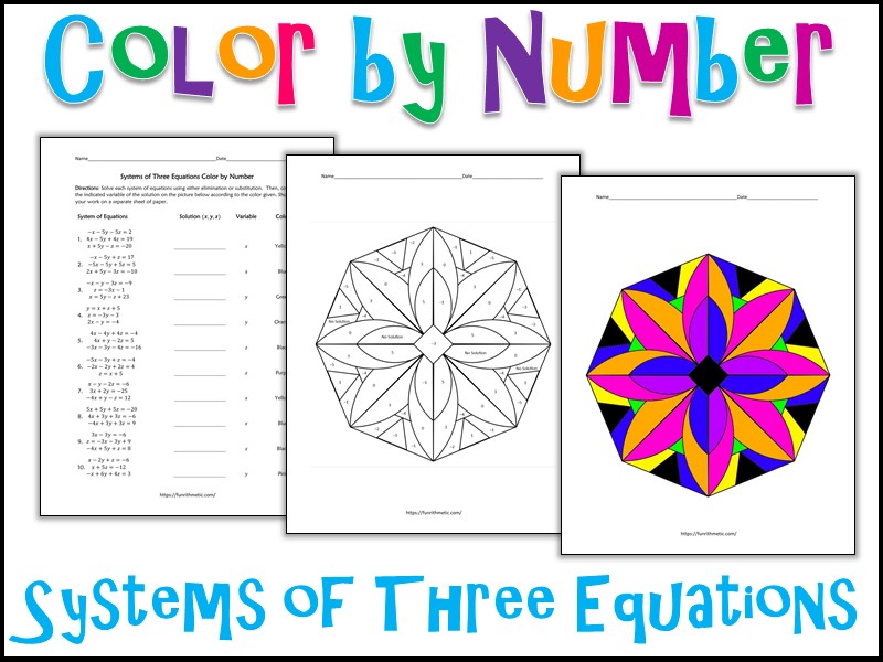 Solving Systems Of Equations Coloring Activity Answer Key Tessshebaylo