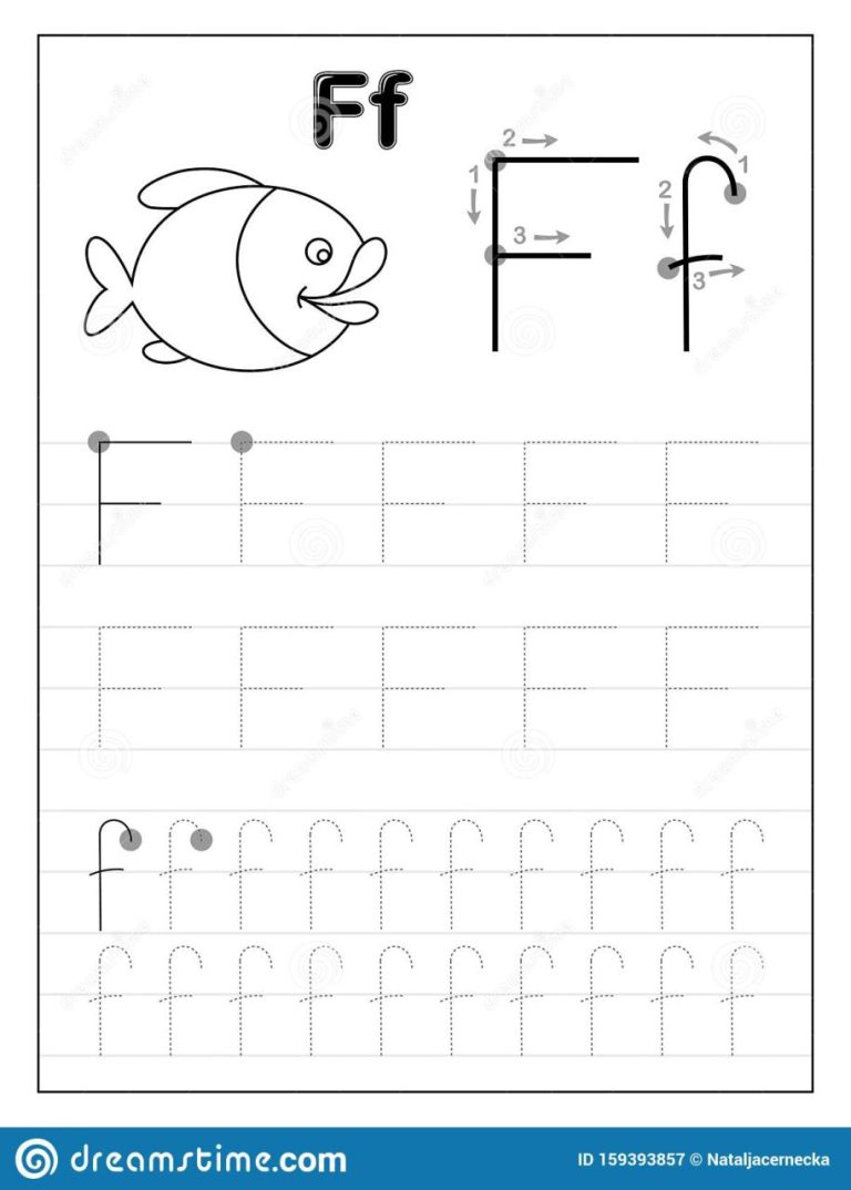 Kindergarten Worksheets Letter F