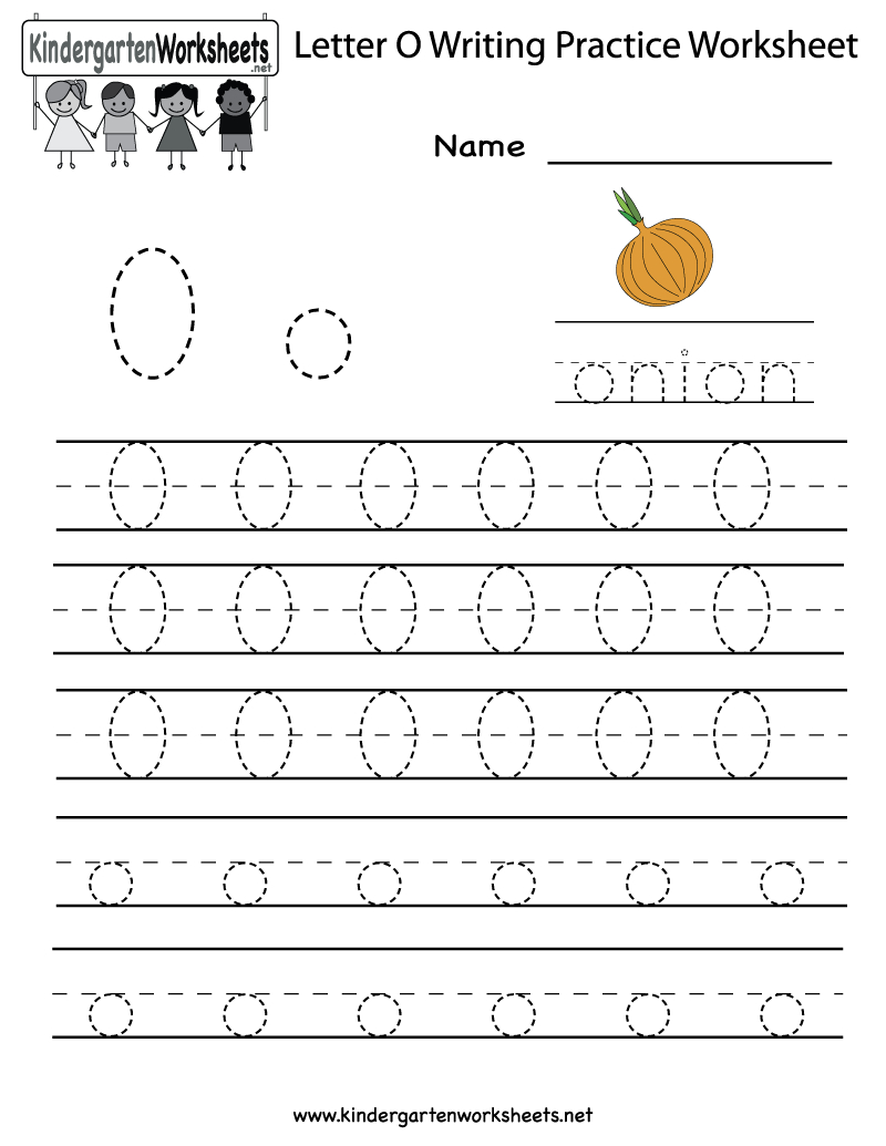 Trace Letter O Worksheets Preschool