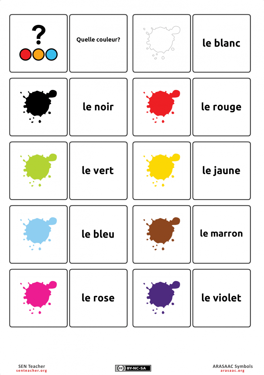Printable Kindergarten Worksheets In French