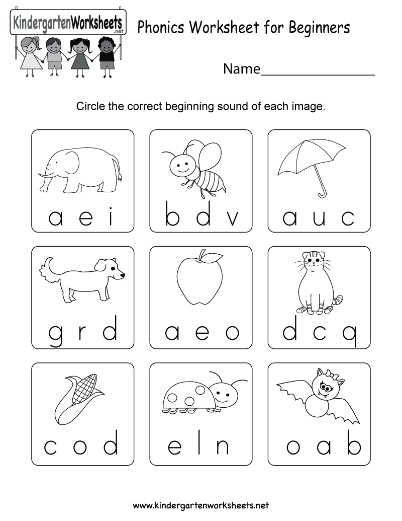 Kindergarten Phonics Worksheets Pdf Free Download