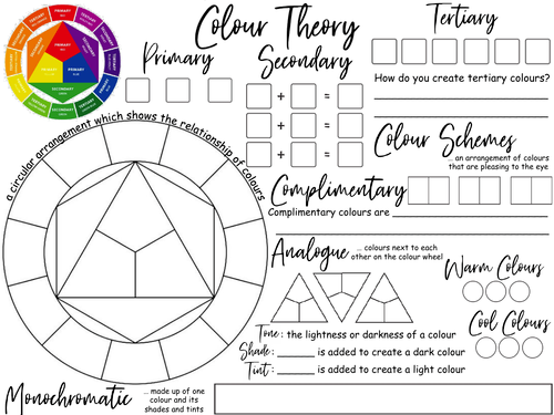 Famous Color Theory Worksheet Answer Key Ideas