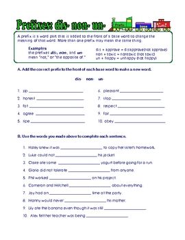 3rd Grade Root Words Worksheets
