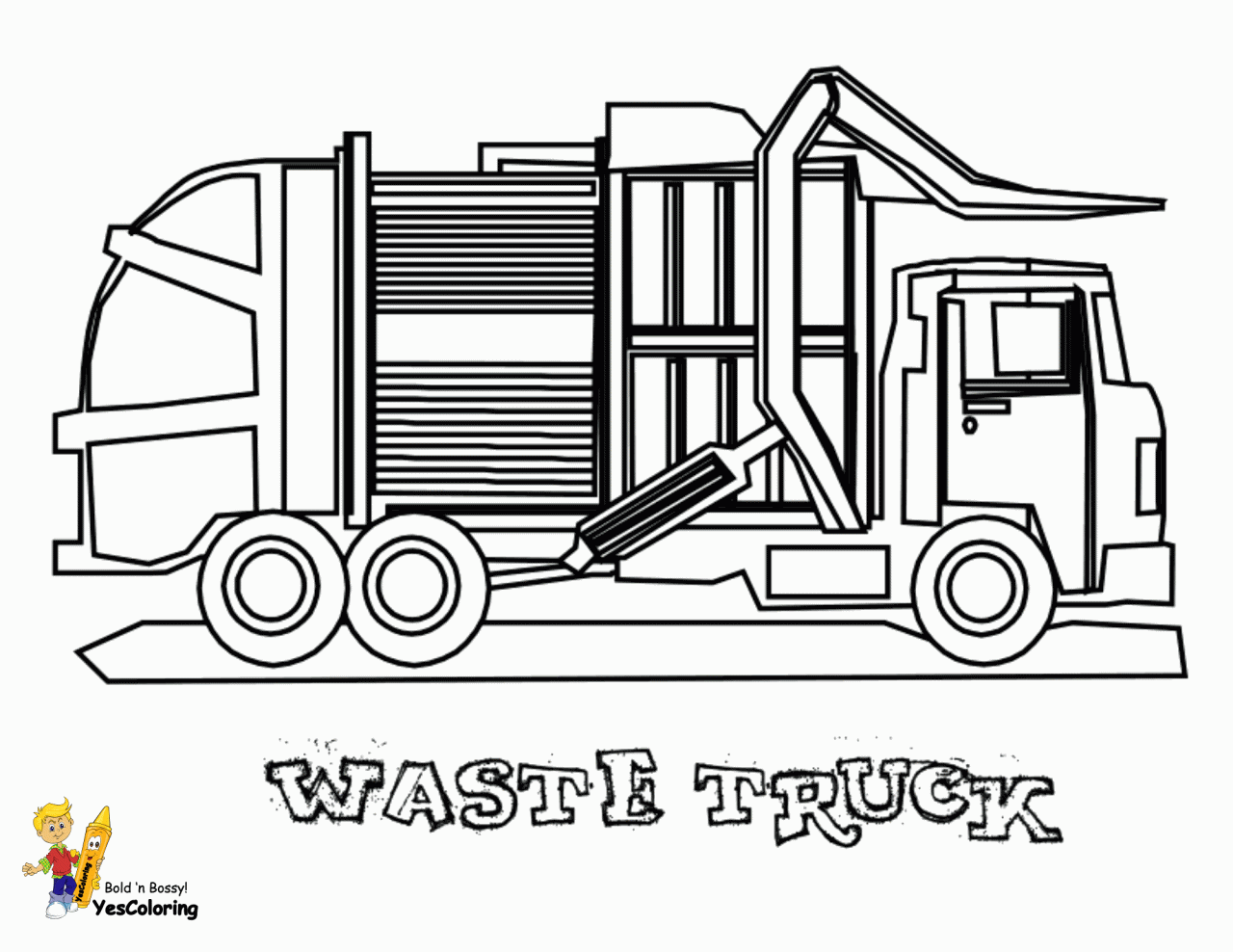 List Of Truck Coloring Pages Free Printable 2022