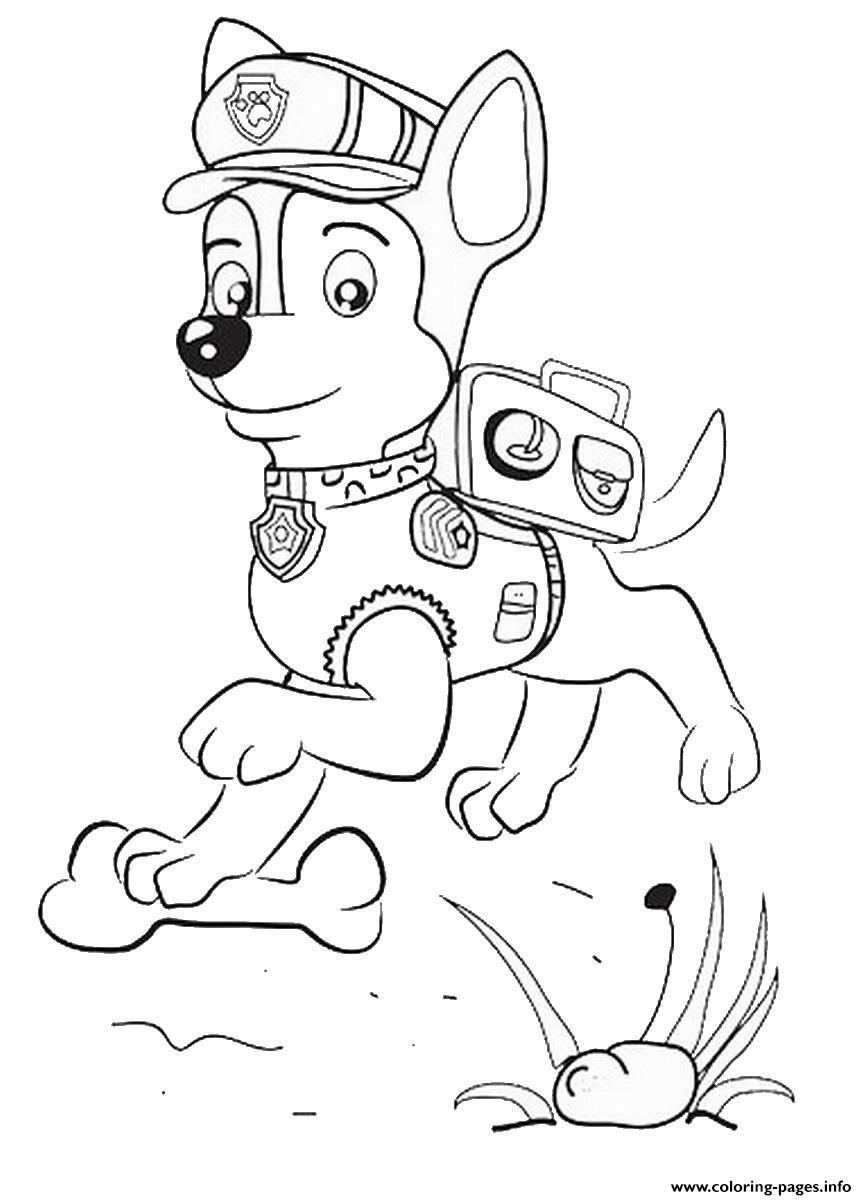 List Of Paw Patrol Coloring Pages Chase Ideas