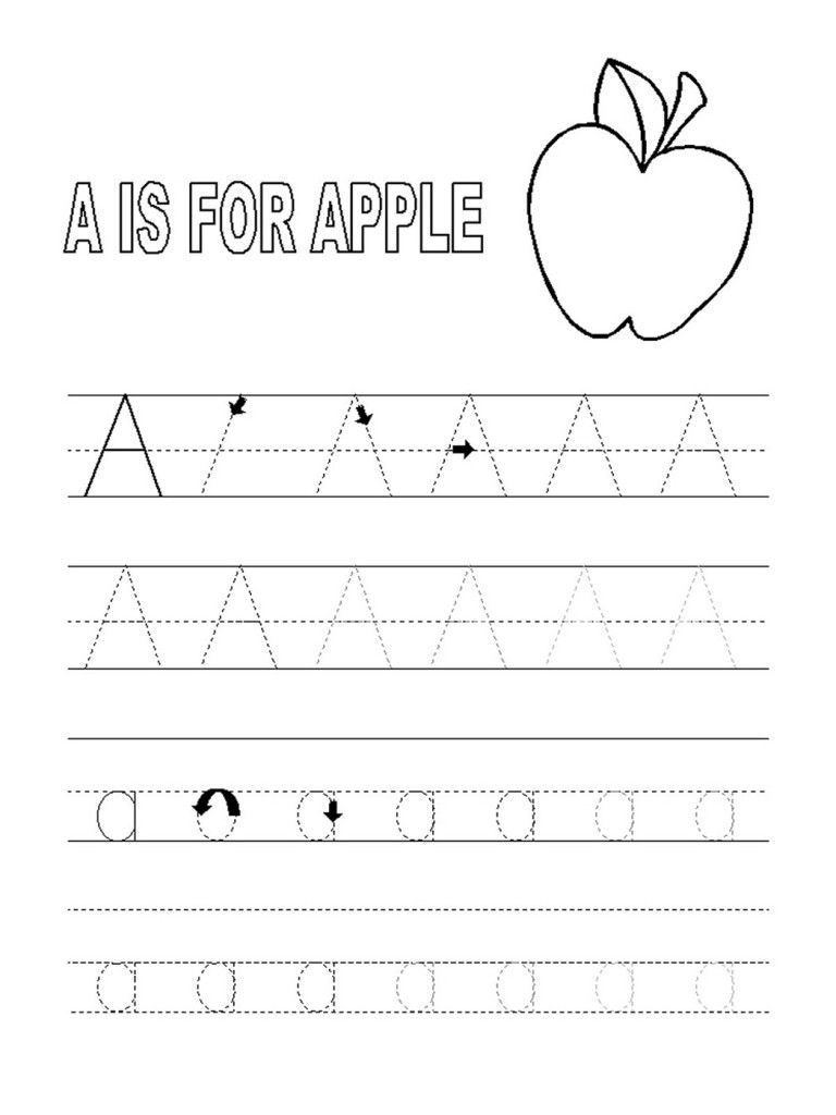 Review Of Free Printable Kindergarten Worksheets Tracing Letters References