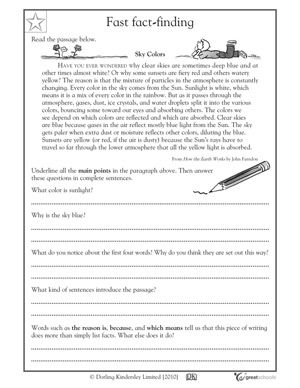 Free Printable Reading Comprehension Worksheets For 5th Grade