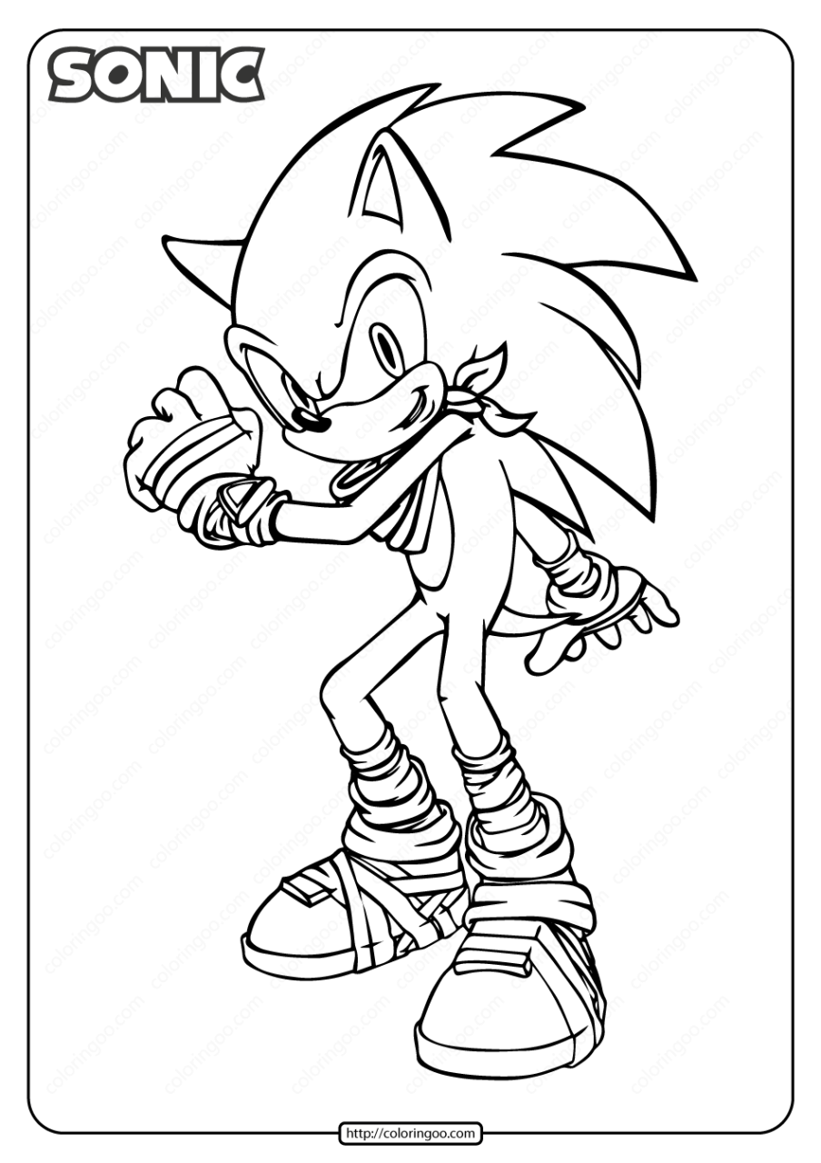 Cool Sonic Coloring Pages Pdf Ideas