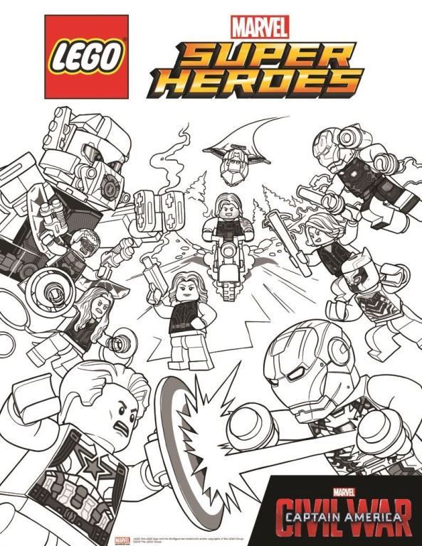 Famous Avengers Coloring Pages Lego References