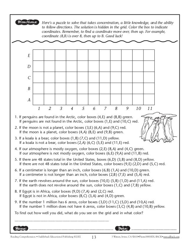 Printable Following Directions Worksheet Funny