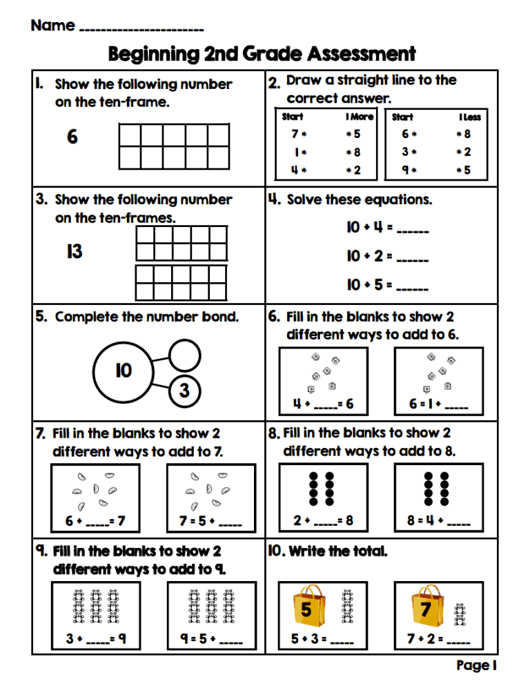 +10 Example Of 2Nd Grade Math Ideas