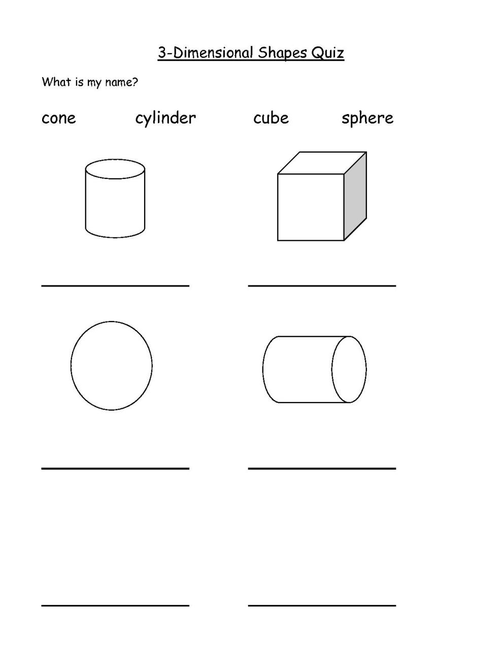 +22 2 And 3 Dimensional Shapes Worksheets Kindergarten Ideas