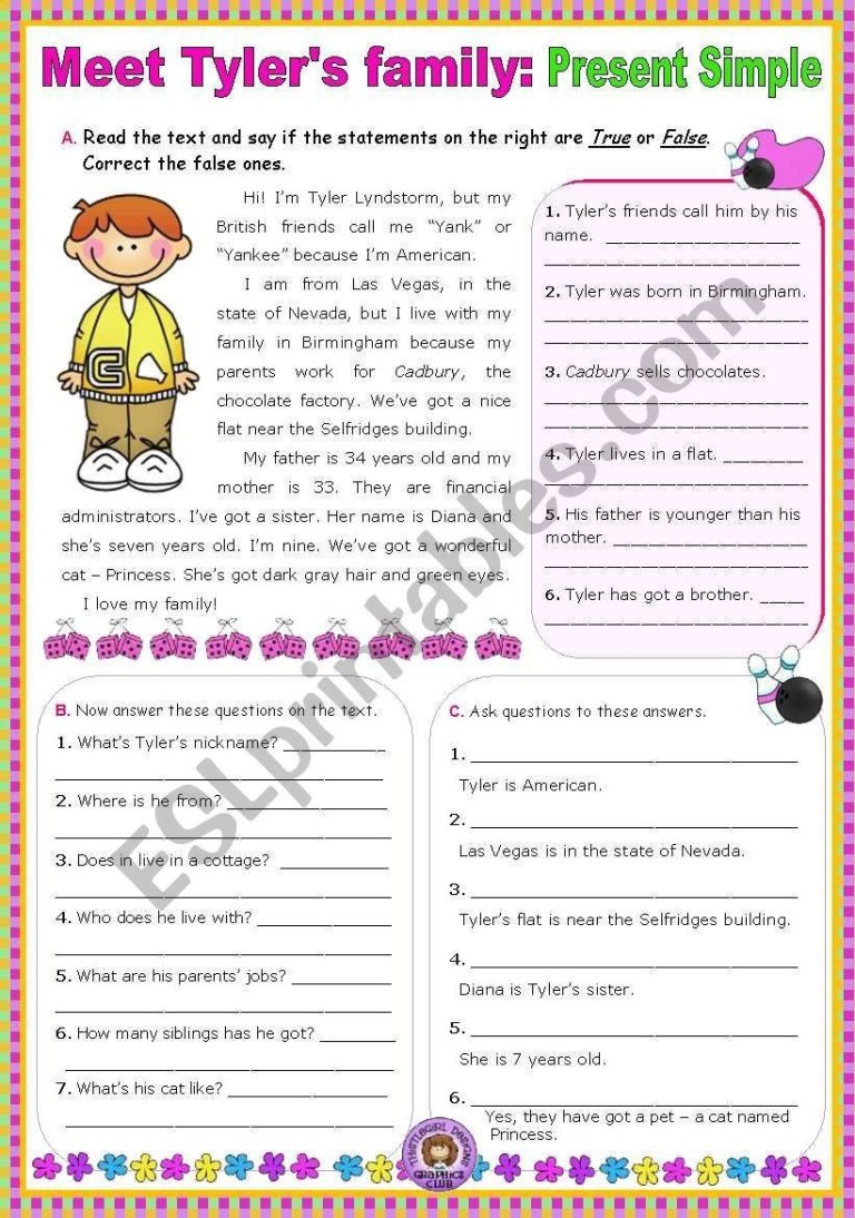 Cool Wh Questions Reading Comprehension Worksheets Kindergarten References